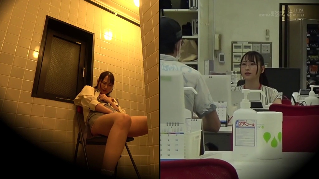 【津久井和沙】社内で隠れてクリオナ絶頂している堅物女子社員